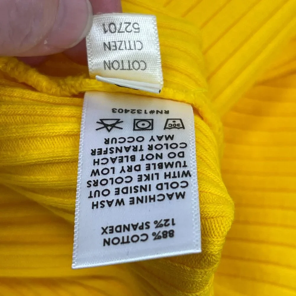 Cotton Citizen Ibiza Midi Dress, Yellow - Medium - NWT - Picture 6 of 8